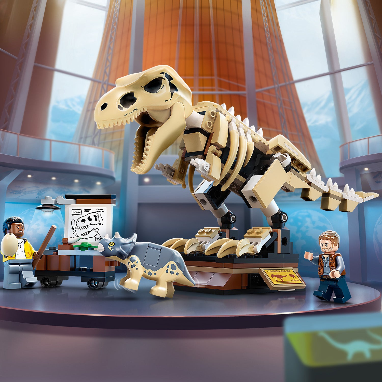 LEGO® Jurassic World T. rex Dinosaur Fossil Exhibition – AG LEGO