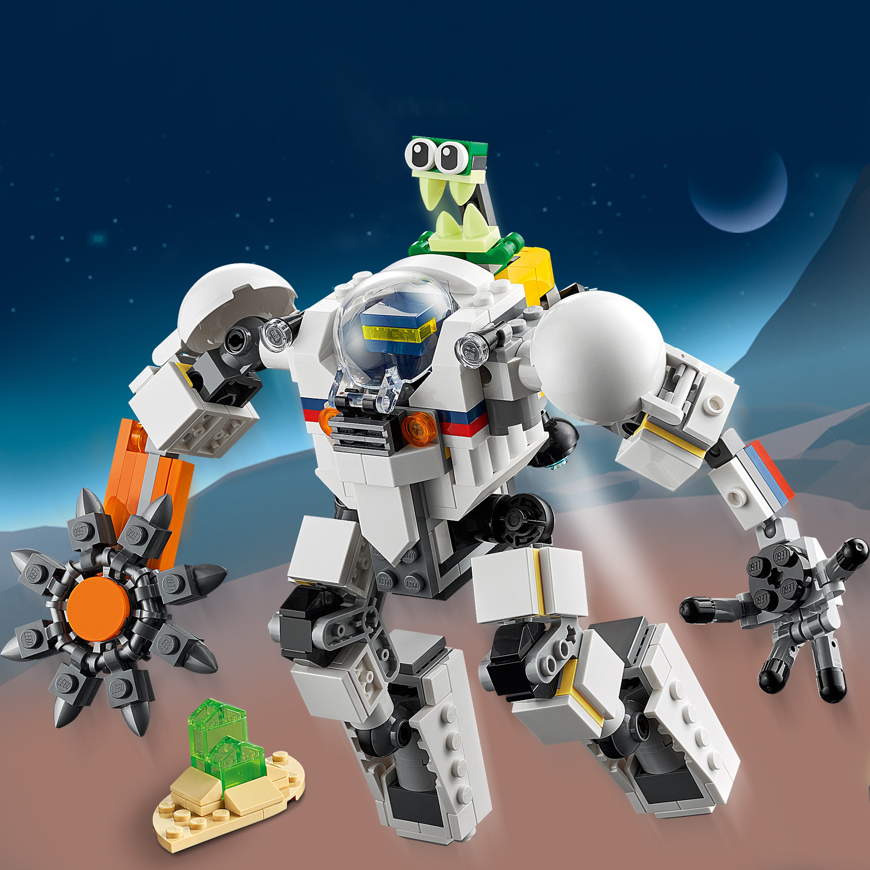 Lego creator space mining mech sale