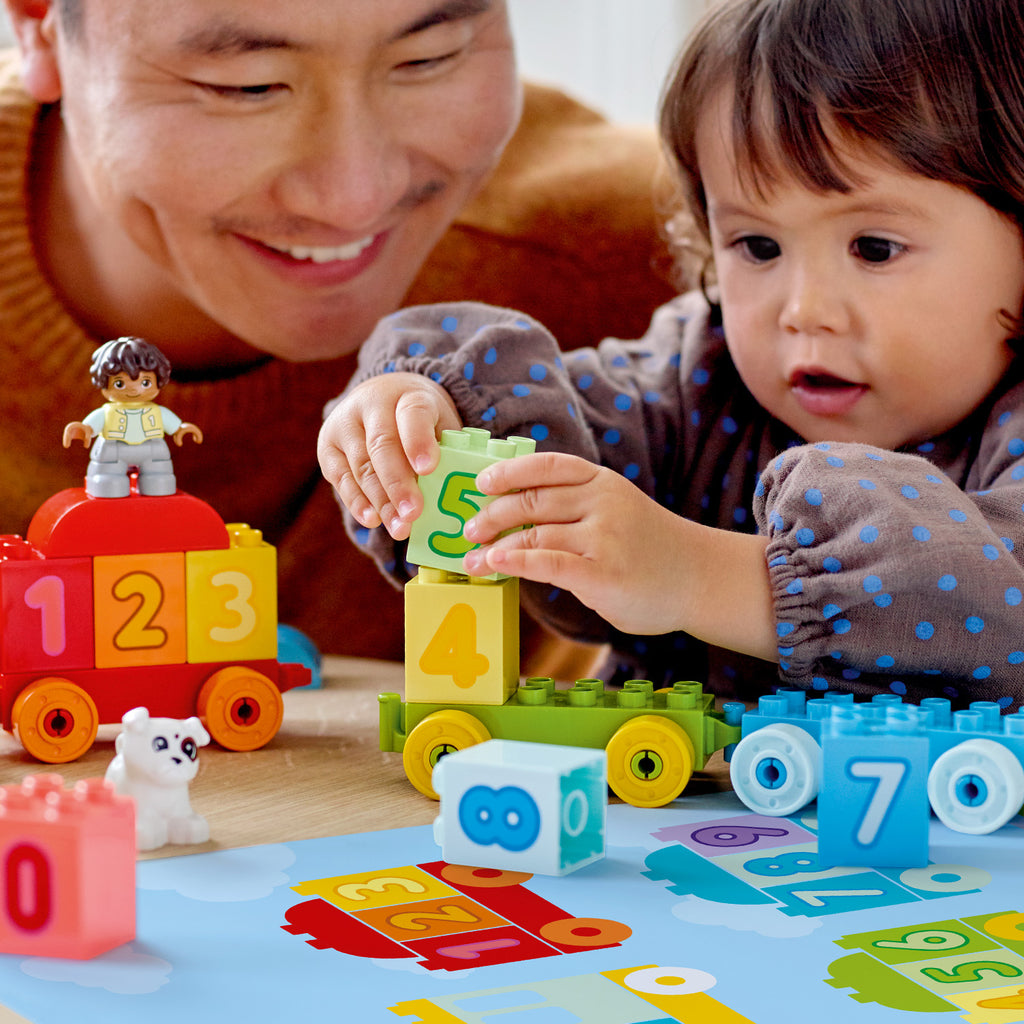 LEGO 10954 DUPLO Treno dei Numeri Giocattolo - Impariamo a Contare, Giochi  Educativi con Cane Giocattolo, Idea Regalo per Bambina e Bambino da 1,5